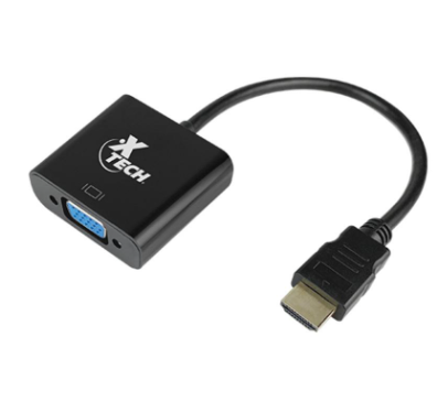 XTECH XTC-363:
ADAPTADOR HDMI
MACHO A VGA
HEMBRA